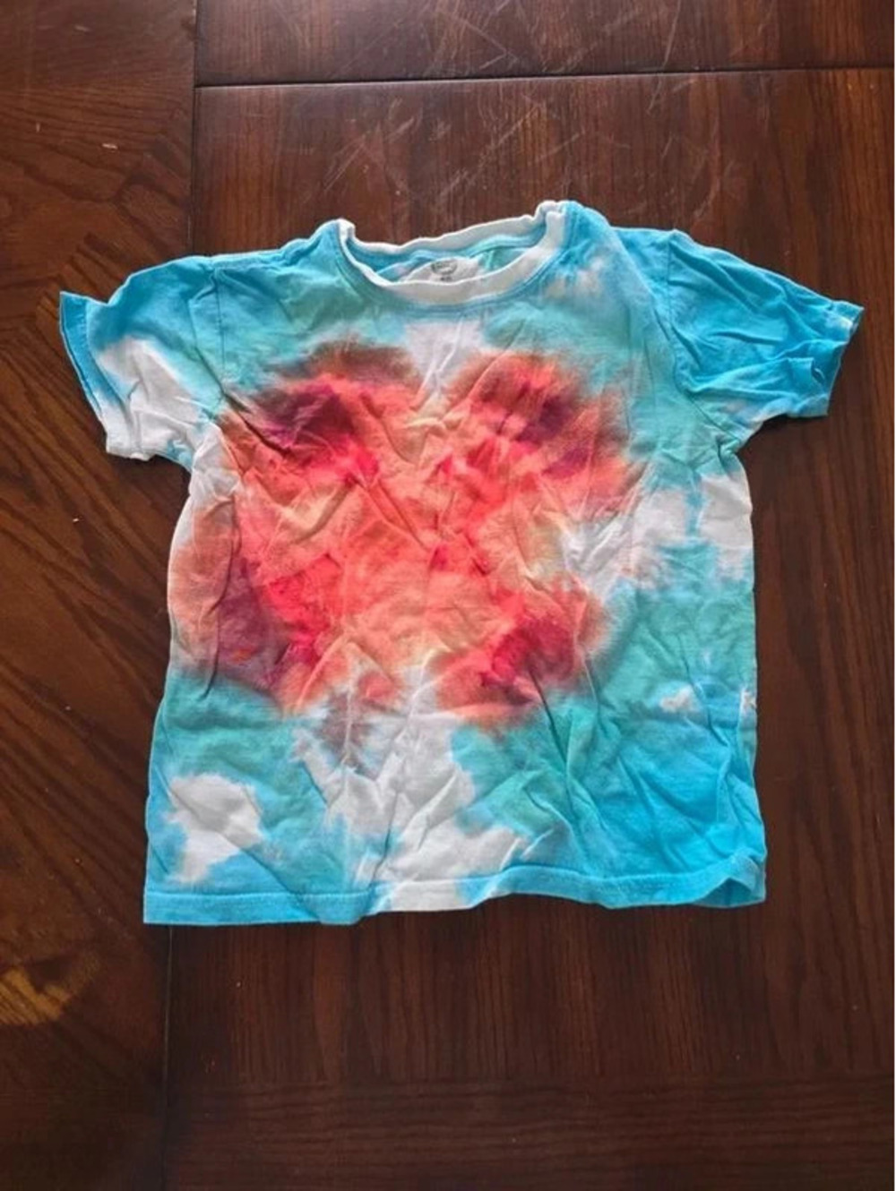 Kids tied dye shirt